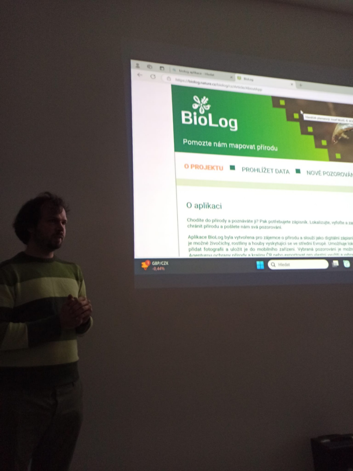 Mgr. Jan Budka doporučil aplikaci Biolog (https://biolog.nature.cz/biolog/cz)